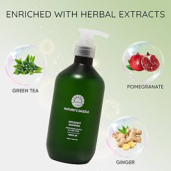 Amazon.com : Nature's Dazzle Applemint Cool Relief Shampoo